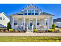 Gray two-story house with a front porch and landscaped yard at 150 Black Water Dr., Murrells Inlet, SC 29576