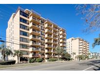Coastal condo building with multiple units and balconies at 7601 North Ocean Blvd. # 1B, Myrtle Beach, SC 29572