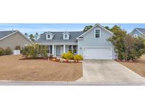 Two-story house with gray siding, white trim, and a two-car garage at 380 Babylon Pine Dr., Myrtle Beach, SC 29579