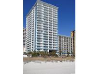 High-rise condo building with multiple balconies and direct beach access at 2504 N Ocean Blvd. # 832, Myrtle Beach, SC 29577