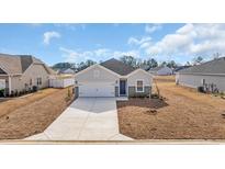 Charming single-story home with a two-car garage and well-manicured lawn in a peaceful neighborhood at 287 Palmetto Sand Loop, Conway, SC 29527