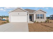 One-story house with attached garage, neutral siding, and landscaping at 526 Firouz Dr, Longs, SC 29568