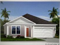 Charming single-story home featuring a welcoming facade and lush landscaping at 234 Letha Dr, Longs, SC 29568