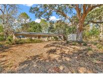 Ranch house with spacious backyard, mature trees, and storage shed at 3006 Fourth Ave., Conway, SC 29526