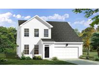 Two-story white house with gray roof, black door, and attached garage at 126 Tbd Sun Colony Blvd., Longs, SC 29568