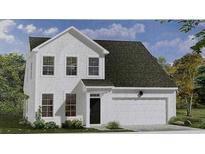 Two-story house with white siding, gray roof, and attached garage at 251 Letha Dr, Longs, SC 29568