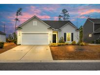 Charming single-story home with a two-car garage and manicured front yard at 820 Wild Leaf Loop, Conway, SC 29526