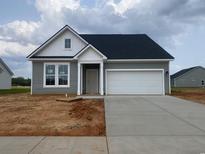 Charming one-story home with gray siding, white trim, a two-car garage, and a concrete driveway at 147 Joyce Dr, Longs, SC 29568