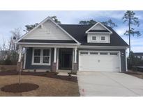 Charming home with a two-car garage, covered porch, and a well-manicured lawn at 716 Lapwind Loop, Myrtle Beach, SC 29579