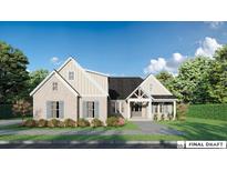 Charming single-Gathering home showcasing a brick exterior, gray shutters, and manicured landscaping at 1328 Foxtail Dr., Longs, SC 29568