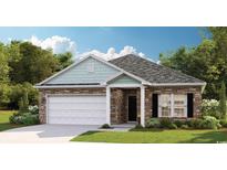 Charming single-story home featuring stone accents, attached garage, and manicured landscaping at 1705 Seachase Way, North Myrtle Beach, SC 29582