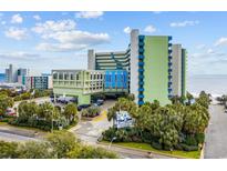 Stunning view of Coral Beach Resort, a luxurious oceanfront property in Myrtle Beach at 1105 S Ocean Blvd. # 706, Myrtle Beach, SC 29577