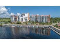 Beautiful waterfront condo complex with boat docks, lush landscaping and stunning architecture at 8121 Amalfi Pl. # 4306, Myrtle Beach, SC 29572