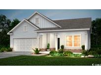 Charming single-Gathering home with a well-manicured lawn and attached two-car garage at 257 Eagle Claw Dr., Calabash, NC 28467