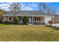 Charming single-story brick home with red shutters and a cozy front porch at 614 Cavandish Dr., Myrtle Beach, SC 29588