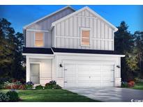 Charming two-story home featuring a two-car garage, and decorative landscape at 4332 Falls Oaks St., Myrtle Beach, SC 29579