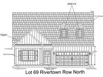 Detailed elevation showcasing the home's Hardi Board siding and Craftsman-style door at 1227 Cypress Shoal Dr., Conway, SC 29526
