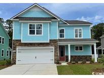 Charming two-story home with a modern color scheme and a two-car garage at 539 Slaty Dr., Myrtle Beach, SC 29588