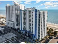 Coastal condo resort showcasing modern architecture, ocean views, and well-maintained landscaping at 504 N Ocean Blvd. # 701, Myrtle Beach, SC 29577