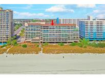 Beautiful oceanfront condo building featuring multiple units and private beach access at 4719 S Ocean Blvd. # Ph5, North Myrtle Beach, SC 29582