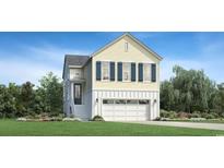 Charming two-story home with yellow siding, blue shutters, and a ground-level garage at 512 9Th Ave. S, North Myrtle Beach, SC 29582
