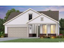 Charming home with a well-manicured lawn, two-car garage, and inviting front porch at 2404 Watershed Way, Longs, SC 29568