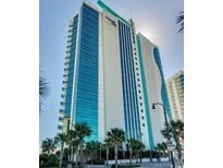 Stunning modern high-rise condo building with ocean views and private balconies at 107 S Ocean Blvd. # 1407, Myrtle Beach, SC 29577