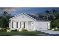 Charming single story home with a two car garage, covered entryway, manicured lawn, and welcoming curb appeal at 3326 Wood Stork Dr., Ocean Isle Beach, NC 28469