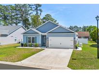 Charming single-Gathering home featuring a two-car garage, well-manicured lawn, and tasteful landscaping at 361 Rycola Circle, Myrtle Beach, SC 29575