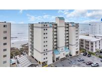 Coastal condo building boasts ocean views, balconies, and convenient parking at 2507 S Ocean Blvd. # 802, North Myrtle Beach, SC 29582