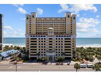 Beautiful exterior shot of the Camelot By The Sea resort, near the ocean and beach at 2000 Ocean Blvd. N # 216, Myrtle Beach, SC 29588