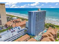 Beautiful high-rise condo building with beach access, pool, and ample parking near the ocean at 5511 N Ocean Blvd. # 209, Myrtle Beach, SC 29577