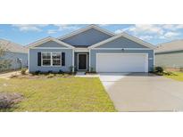 Charming single-story home features a two-car garage, well-manicured lawn, and beautiful curb appeal at 504 Scarlet Sage Dr., Conway, SC 29527