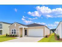 Charming single-story home featuring a one car garage and well-maintained landscaping at 1051 Sentinel Ct., Little River, SC 29566