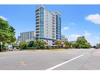 A multi-story condominium building in a coastal area with landscaping at 215 77Th Ave. N # 807, Myrtle Beach, SC 29572