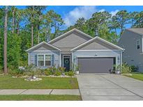 Charming single-Gathering home with a manicured lawn and a two-car garage at 1011 Maxwell Dr., Little River, SC 29566