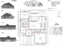 Detailed floor plan showcasing the layout, dimensions, and room configurations of the house design at 3601 Valley Forge Rd., Aynor, SC 29511