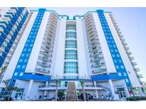 Beautiful view of the exterior elevation of a beachfront building with direct access to Starbucks Coffee at 504 N Ocean Blvd. N # 309, Myrtle Beach, SC 29577