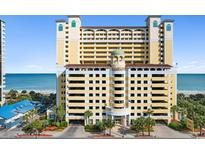 Camelot by the Sea resort is a high-rise condo building with ocean views and a parking garage at 2000 Ocean Blvd. N # Ph12, Myrtle Beach, SC 29577