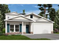 Charming, craftsman-style home featuring a two-car garage and a welcoming front porch at 522 6Th Ave. S, North Myrtle Beach, SC 29582
