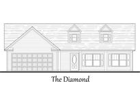 An elevation of a single-Gathering home with a two-car garage, dormer windows, and horizontal siding at 922 Padgett Lane, Conway, SC 29526