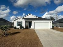 Charming single-story home featuring a well-manicured lawn and a two-car garage, perfect for suburban living at 198 Foxford Dr., Conway, SC 29526