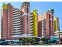 Beautiful Bay Watch resort building with multiple balconies and ocean views at 2801 S Ocean Blvd. # 1041, North Myrtle Beach, SC 29582