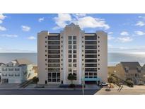 Beautiful oceanfront condo building with a clean, architectural design and amazing ocean views at 4000 North Ocean Blvd. # 1002, North Myrtle Beach, SC 29582