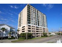 High-rise beachfront condo building with convenient parking garage access at 4103 N Ocean Blvd. N # 204, North Myrtle Beach, SC 29582