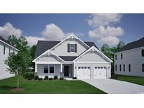 Charming single-Gathering home boasting a two-car garage, well-manicured lawn, and classic architectural details at 1083 Laconic Dr., Myrtle Beach, SC 29588