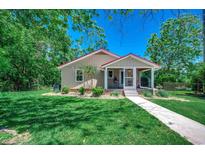 Charming single-story home with a well-manicured lawn and inviting front porch at 112 Blue Gull Dr., Conway, SC 29526