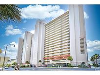 Beautiful condo building with multiple floors and balconies providing stunning views and modern architectural design at 1625 S Ocean Blvd. # 309, North Myrtle Beach, SC 29582