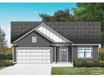 Charming single-story home featuring a symmetrical facade, attached garage, and professionally landscaped yard at 122 Westfield Circle, Conway, SC 29526
