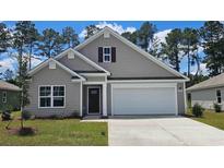 Charming single-Gathering home showcasing a well-manicured lawn and a two-car garage at 382 Acosta Circle, Conway, SC 29527